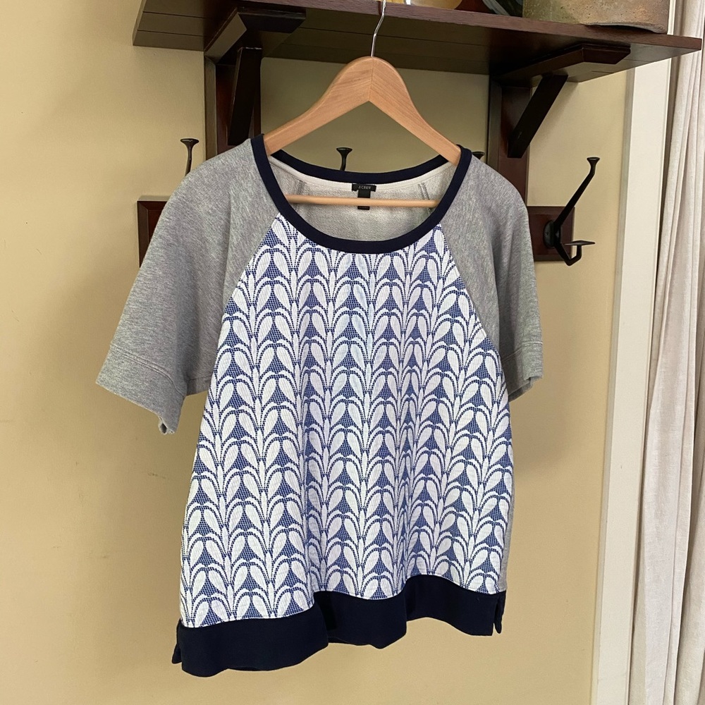 JCrew short sleeve sweatshirt
